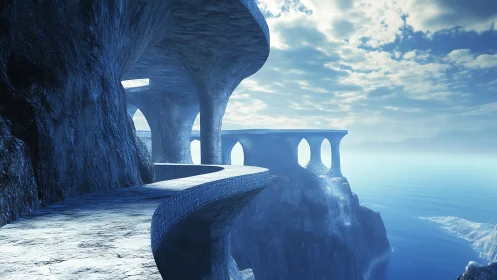 Clifftop Sanctuary Where Sky Meets Ancient Stone.