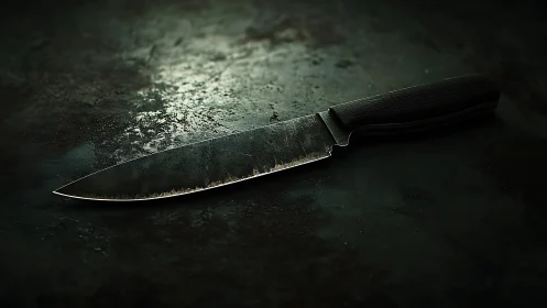 Obsidian Edge: A Chef's Instrument Waits in Shadow.