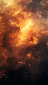 Cosmic Explosion in Golden Fire and Darkness