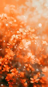 Bokeh Floral Study: Ethereal Orange Blossoms in Soft Focus.