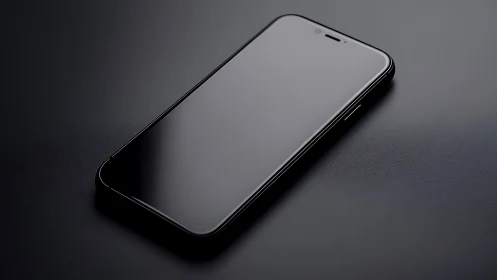 Modern Smartphone Display on Neutral Surface