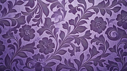 Ornate violet floral relief pattern on textured background.
