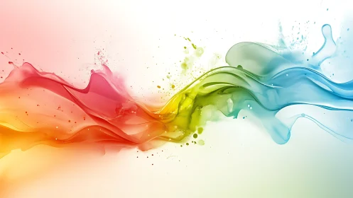 Triadic chromatic fluid ribbons in dynamic turbulent motion