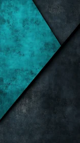 Teal diagonal panel cuts across dark textured background