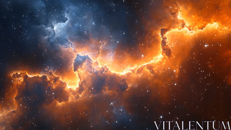 Ionized nebular ridge with stratified emission fronts resolved.