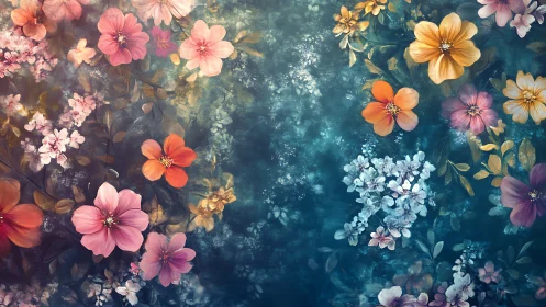 Garden Dreams: Where Petals Float in Twilight.