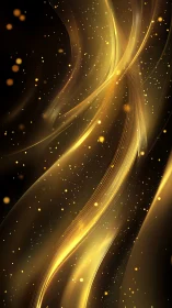 Golden starlight rivers curl through velvet cosmic night
