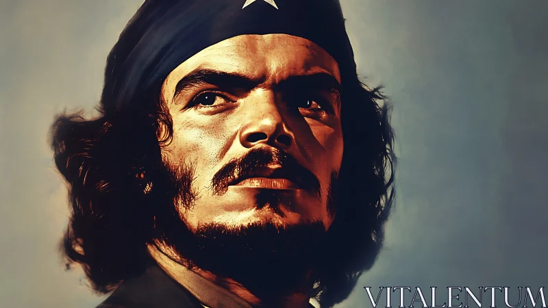 Rebel stargazer in bronze light with midnight bandana.