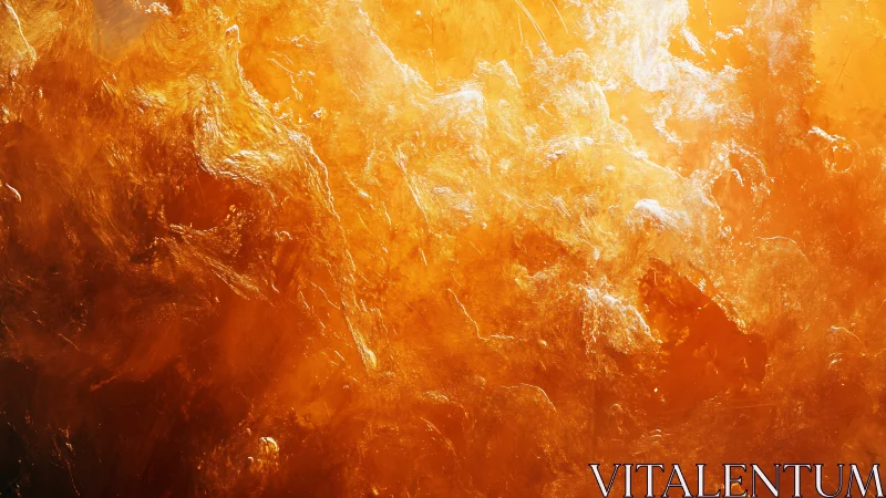 Molten Warmth Flows in Gorgeous Amber Abstractions