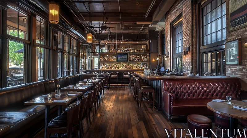 Warm brass whispers glide through this urban loft bar glow