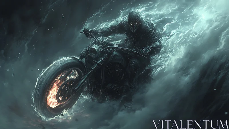 Spectral rider on infernal motorcycle in turbulent energy storm.