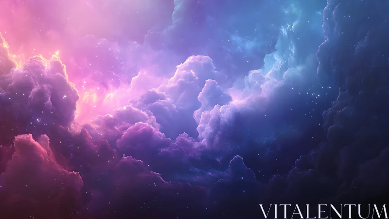 Nebula daydreams swirl in violet, cyan and cosmic hush.