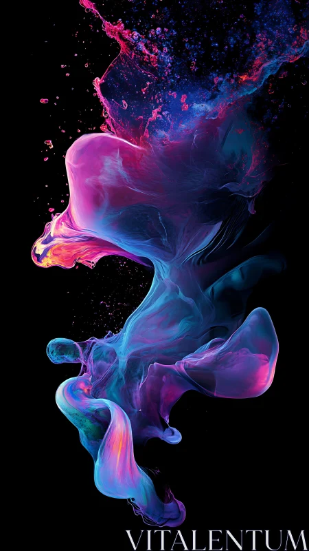 Neon nebulae pirouette like liquid galaxies in freefall