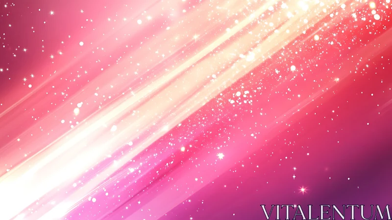 Glowing pink starlight streaks that sparkle with soft magic.