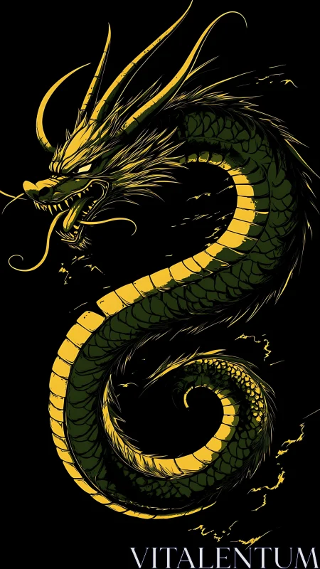 Stormcoil dragon spirals through ink-black thunder night.