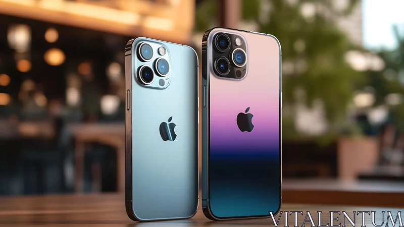 Twin Digital Sentinels: iPhone's Chromatic Duality Revealed.