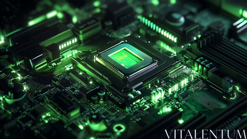 Glowing circuit board heart brings quiet tech magic alive.