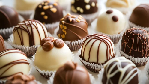 Elegant Handcrafted Truffles in Beautiful Variety.