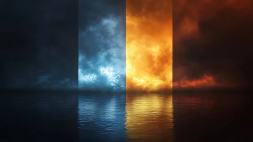 Four Moods of Light: Journey Through Water and Sky.