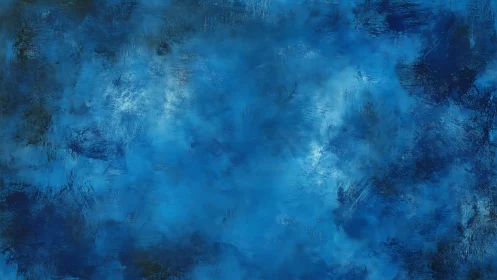 Textured ultramarine abstract background with layered brushwork