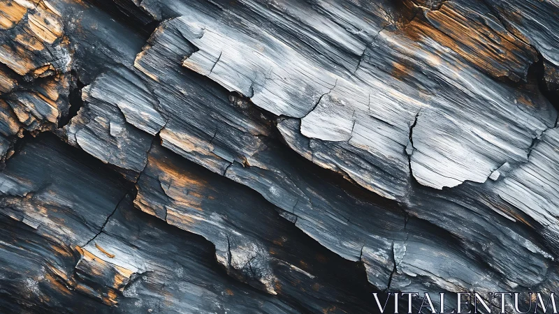 Close-up of Weathered Wood Texture with Natural Abstract Patterns.
