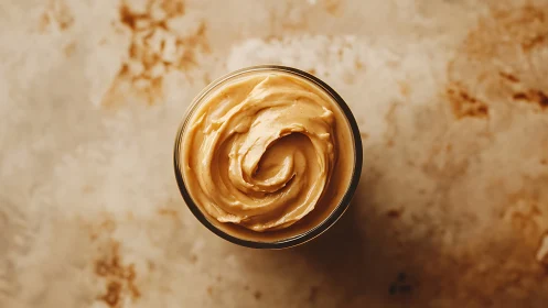 Creamy peanut butter swirl inviting your next snack.