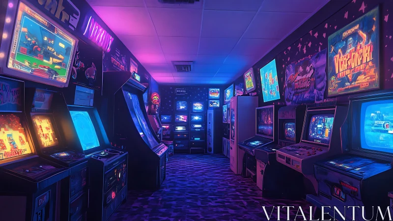 Retro arcade night glowing with nostalgic neon comfort.
