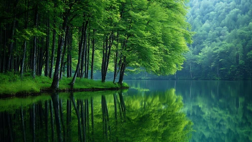 Emerald Cathedral: Where Trees Mirror Dreams.