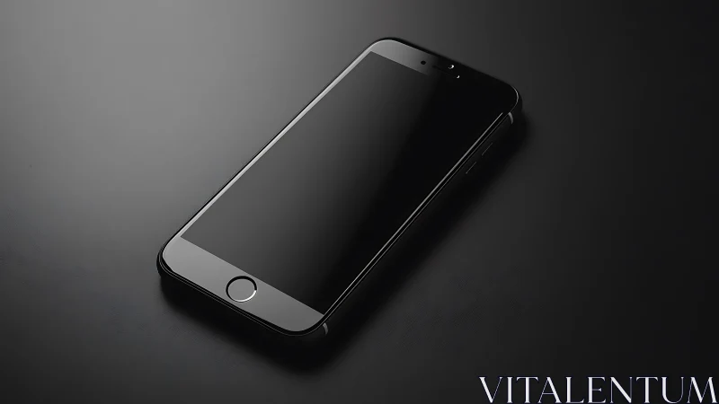 Smartphone on Dark Surface. Minimalist Tech Product.