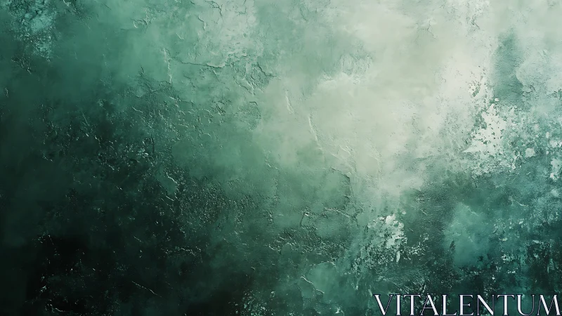 Emerald Green Abstract Textured Background with Artistic Wash.