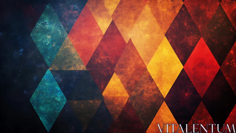 Prismatic ember diamonds drifting through twilight canvas.