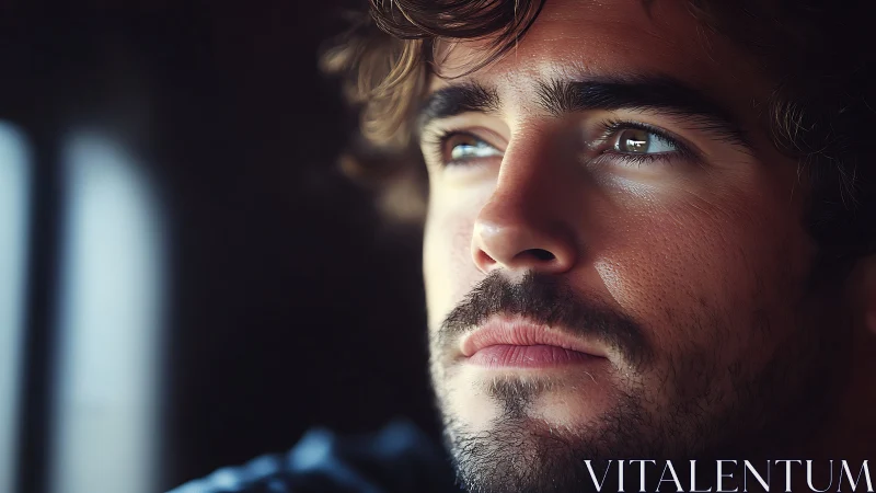 Quiet moment captures a thoughtful young man’s gentle gaze