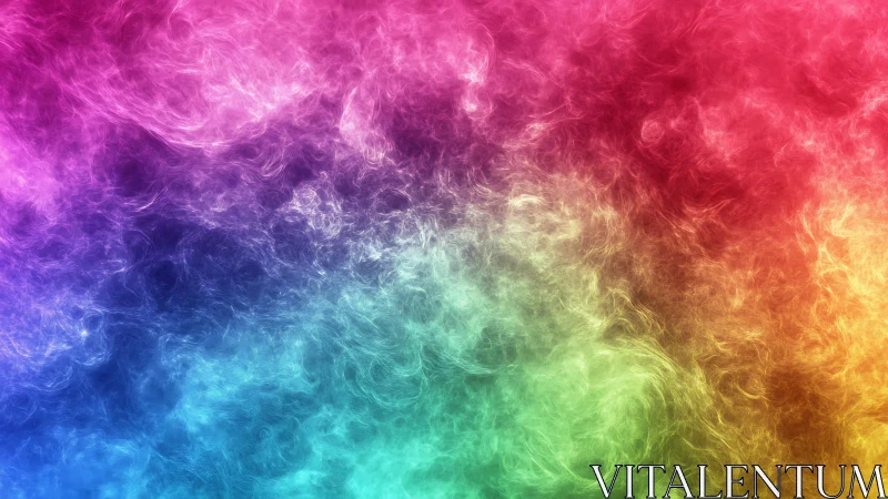 Iridescent multicolor nebula cloud with swirling gradients.