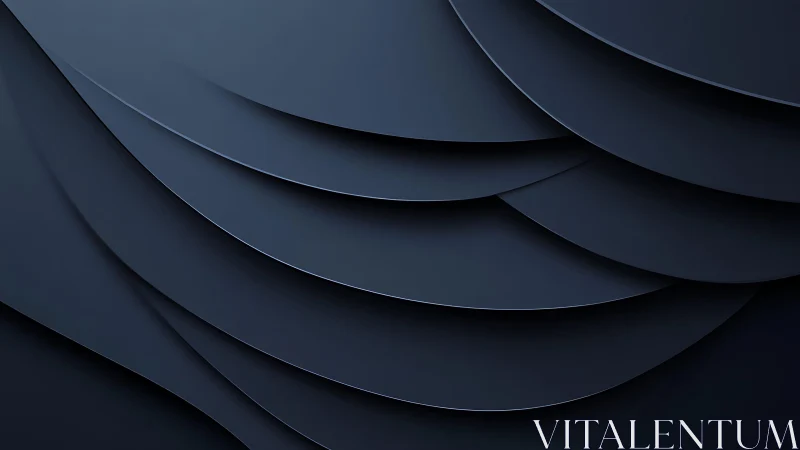 Abstract dark blue layered geometric background with modern style.