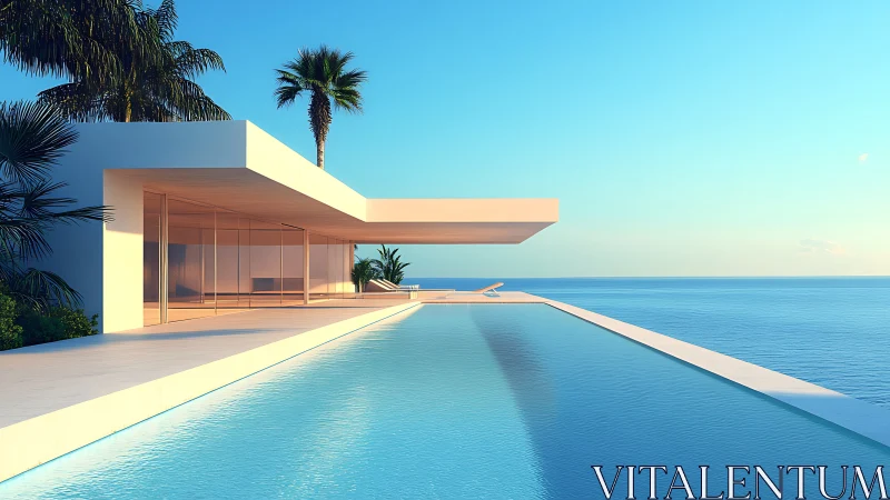 Sunlit cliffside villa kissing an endless turquoise horizon.
