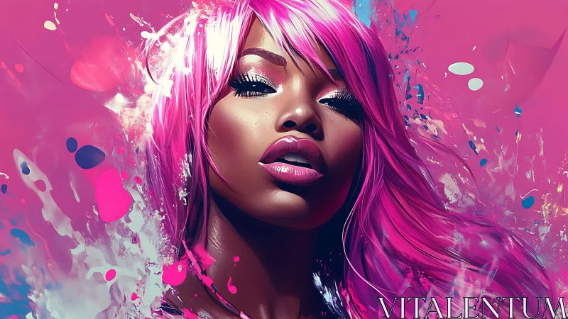 Neon siren breathes electric color into a pink-drenched dream