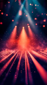 Radiant stage lights pour warmth into a dreamy night glow