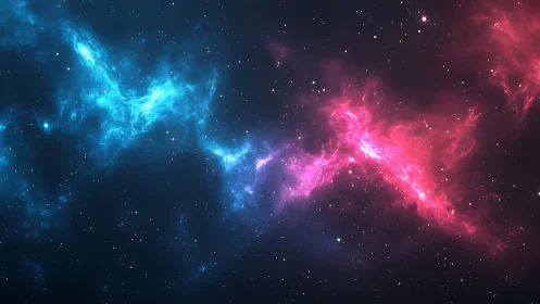 Cosmic dueling nebulae trading secrets across starlight.