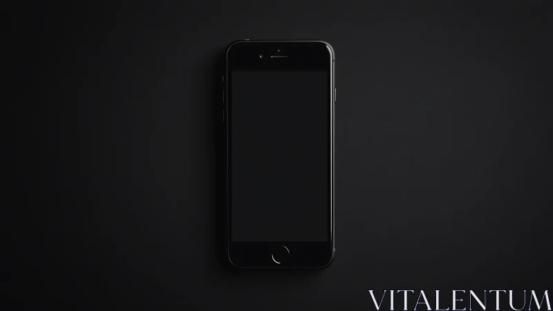 A Modern Smartphone Rests Against a Sleek Dark Background