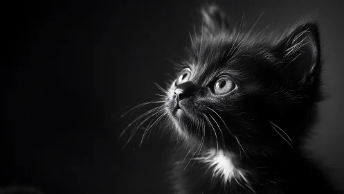 This Captivating Black and White Cat Portrait Draws You In