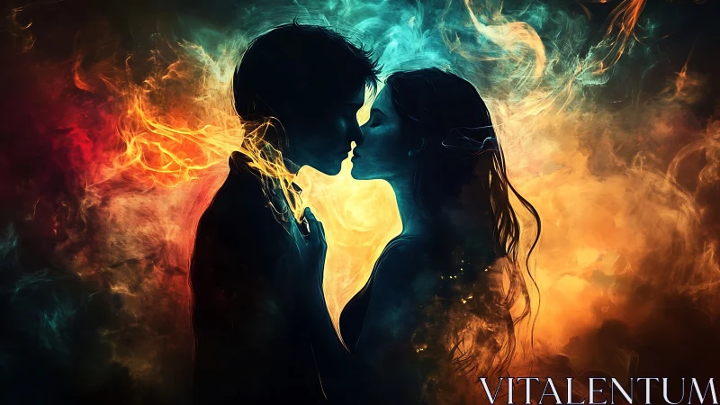 Two Hearts Illuminated by Love's Radiant Energy.