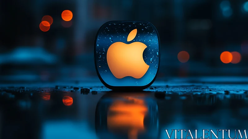 Rainlit tech icon glowing over neon-soaked midnight streets.