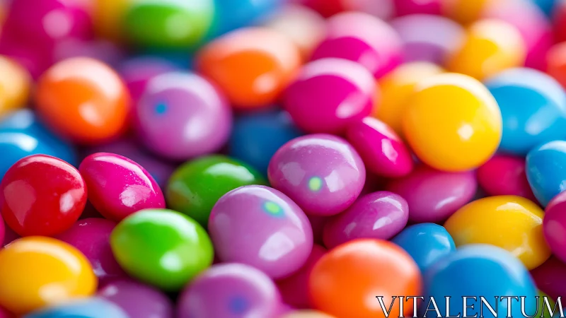 Chromatic spheres with glossy optical properties displayed in macro depth.