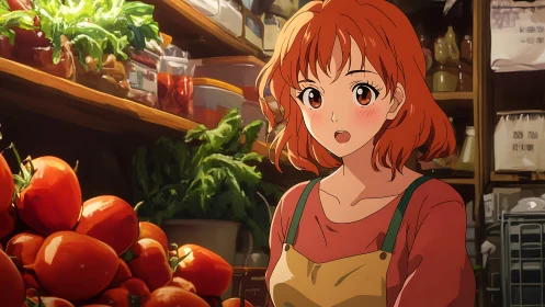 Tomato-bright surprise lights up a small market corner