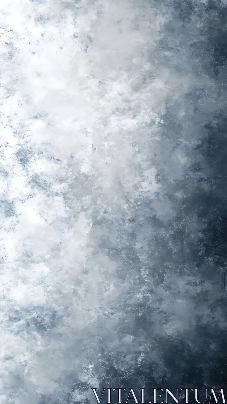Ethereal winter mist in textured abstract gradient field.