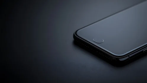 Midnight Glass Portal: The Sleek Device's Silent Vigil.