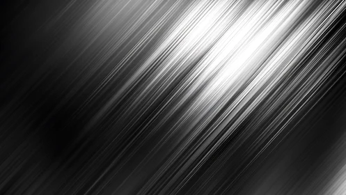 Monochrome diagonal light streaks create dynamic metallic motion