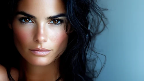 High-resolution close-up portrait with soft directional lighting and sharp focus