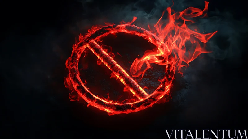 Flaming Sword Symbol Blazes with Intense Fire Energy.