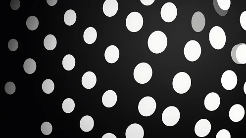 Midnight polka constellations on a softly glowing canvas.